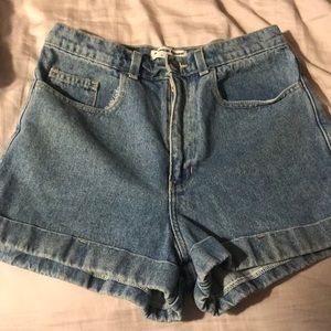 American apparel jean shorts!